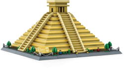 WANGE WANGE® 6225 | készségfejlesztő építőjáték | 1340 db építőkocka | El Castillo Kukulkán - Mexikó (WH6225)