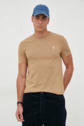 Ralph Lauren pamut póló bézs, férfi, sima, 710671438 - bézs XXL - answear - 25 990 Ft