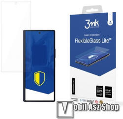3mk Protection Samsung Galaxy Z Fold6 5G (SM-F956), 3MK FLEXIBLE GLASS LITE előlap védő rugalmas edzett üveg, 1db, Ultravékony, 0.16mm, 6H, 2.5D, A kijelző sík részét védi, Csak a külső kijelzőre, Átlátszó