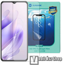 SUNSHINE Oukitel C37, SUNSHINE Hydrogel TPU képernyővédő fólia, Ultra Clear, ÖNREGENERÁLÓ! , 1db, a teljes képernyőt védi (SUNS305279)