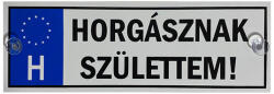 EnergoTeam Tréfa Rendszám Horgásznak Születtem (e-tref2022)