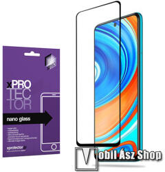 XPRO Xiaomi Redmi Note 9S, Redmi Note 9 Pro, Redmi Note 9 Pro Max, Poco M2 Pro, Xpro Nano Glass flexibilis üvegfólia, 9H, Full cover, Fekete