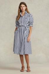 Ralph Lauren pamut ruha sötétkék, mini, harang alakú, 211891428 - sötétkék 40