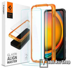 Spigen SAMSUNG Galaxy Xcover7 (SM-G556B/U1/DS), SPIGEN ALM FC üvegfólia, 2db, 2.5D, 9H, Sík részre, ÁTLÁTSZÓ (AGL07581)