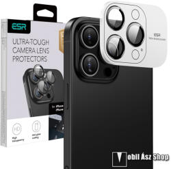 ESR Apple iPhone 16 Pro, 16 Pro Max, ESR kameravédő üvegfólia, 1 szett, 9H, Fekete