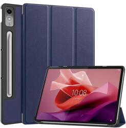 Lenovo Tab P12 (12.7) TB-370, mappa tok, Trifold, sötétkék
