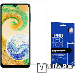 XPRO előlap védő karcálló edzett üveg - 0, 33 mm vékony, 9H, Arc Edge, A képernyő sík részét védi - SAMSUNG Galaxy A04s (SM-A047F) / Galaxy A04 (SM-A045F)