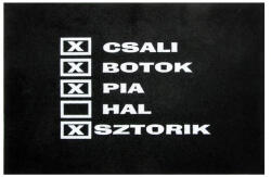 EnergoTeam Tréfa Fekete Lábtörlő Csali, Botok (e-tref2052)