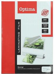 OPTIMA Lamináló fólia OPTIMA A/4 80 mikron fényes 100/csom (20281) - vectraline