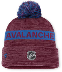 Fanatics Colorado Avalanche NHL Authentics Pro Rink Beanie Cuff With POM dark garnet/aviator blue