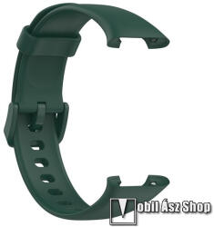 DEVIA DELUXE SPORT okosóra szíj - SÖTÉTZÖLD - sportoláshoz, szilikon, állítható - Xiaomi Mi Band 7 Pro