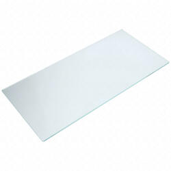 230x475x4mm Üvegpolc (zöldségtartó feletti, víztiszta, hőkezelt) GYÁRI MINŐSÉG TT160 (szegély=HBP240)