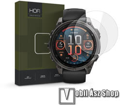 HOFI Garmin fenix® 8 47mm, HOFI Glass Pro+ okosóra előlap védő karcálló edzett üveg, 2db, 0.3mm, 9H, A képernyő sík részét védi, Átlátszó