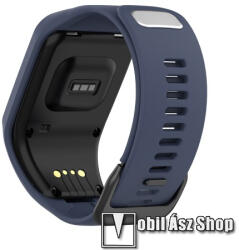  Okosóra szíj - szilikon - KÉK - 272mm hosszú - TomTom Spark / Spark 3 / Runner 3 / 2 / Adventurer / Golfer 2