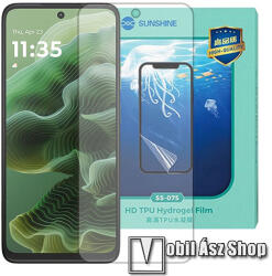 SUNSHINE MOTOROLA Moto G35 5G, SUNSHINE Hydrogel TPU képernyővédő fólia, Ultra Clear, ÖNREGENERÁLÓ! , 1db, a teljes képernyőt védi (SUNS305441)