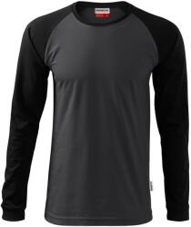 MALFINI Férfi hosszú újjú póló Street LS - Ebony gray | 2XL (1309417)