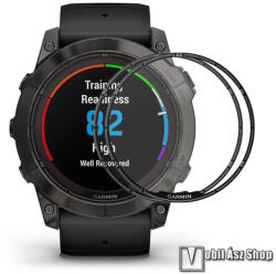 ENKAY Garmin Fenix 7S Pro, ENKAY Okosóra Flexible Nano Glass rugalmas edzett üveg, 2db, 9H, 3D, A teljes előlapot védi, Fekete