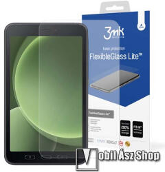 3mk Protection FLEXIBLE GLASS LITE előlap védő rugalmas edzett üveg - 1db, ultravékony, 0.16mm, 6H, 2.5D, A kijelző sík részét védi - SAMSUNG Galaxy Tab Active5 (SM-X300/X306B)