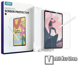 ESR Apple iPad Pro 12.9 (2018), (2020), (2021), (2022), ESR PAPER FEEL képernyővédő fólia, 2db, Papír hatású, A teljes kijelzőt védi, Felhelyezést segítő kerettel, Matt, Átlátszó