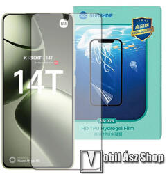 SUNSHINE Xiaomi 14T, SUNSHINE Hydrogel TPU képernyővédő fólia, Ultra Clear, ÖNREGENERÁLÓ! , 1db, a teljes képernyőt védi (SUNS305480)