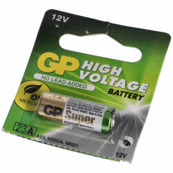  12V GP alkáli elem 23AE Super 1 db-os bliszterben