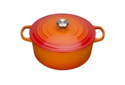 Le Creuset - Oală rotundă din fontă cu capac 28cm/6, 7l portocaliu