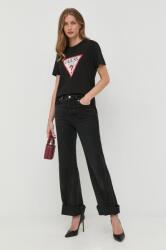 Guess pamut póló fekete, W2BI69 K8FQ1 - fekete XL