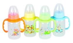  1 db Baby Bruin fogantyús cumisüveg 120 ml + Ajándék - rózsaszín