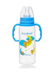 1 db Baby Bruin fogantyús cumisüveg 240 ml + Ajándék - kék színben