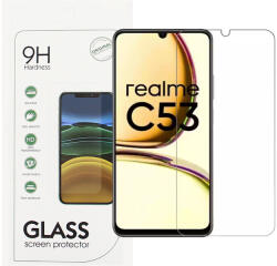 realme C53 üvegfólia, tempered glass, előlapi, edzett, 9H, 0.3mm