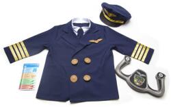 Costum Pilot pentru copii, cu accesorii, 4 piese, + 5 ani (NBN000995)