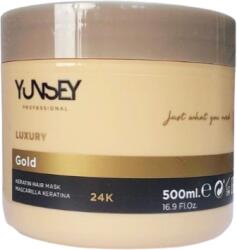 Yunsey 24K Hajpakolás Argánolajjal, Keratinnal és Arannyal 500 ml