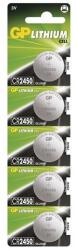 GP Batteries GP CR2450 Lithium gombelem 5db/bliszter (B1585) - tonerpiac
