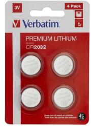 Verbatim Gombelem, CR2032, 4 db, VERBATIM "Premium (49533) - tonerpiac