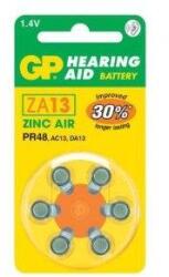 GP Batteries GP Hearing Aid ZA13 (7000ZD, PR48) Cink-levegő hallókészülék elem 6db/bliszter (B3513) - tonerpiac