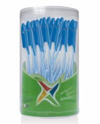 FlexOffice Golyóstoll 0, 3 mm kupakos kék írásszín áttetsző test FlexOffice Candee vegyes színű (FO-027B)
