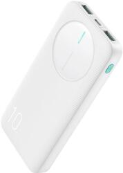 JOYROOM Powerbank - 10 000 mAh, 2, 4A, 2x USBA, 1x USB-C - Fehér