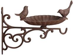 Esschert Design Öntöttvas fali konzol madáretetővel, 29 cm (FB163) - kertesotthonbolt