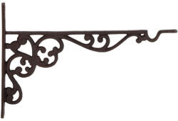 Esschert Design Öntöttvas virágtartó konzol, 35 cm (BPH53) - kertesotthonbolt