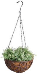 Esschert Design Öntöttvas virágkosár, 30 cm átmérőjű (BPH26)