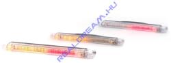 WAS Hátsólámpa LED csík, 3funkciós: Helyzetj. +Fék(9LED) + Index(11LED), 12-24V, 237x21mm, vast. : 22mm, furattáv. : 212mm (410-W73) (410-W73)