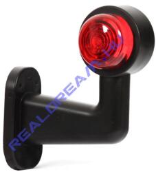 WAS Szélességjelző IZZÓS piros/fehér 90fokos rövid karos BAL/JOBB oldal 126mm kinyúlás (262w) (262-W21.2z) - jarmulampa