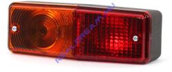 WAS Hátsólámpa 2 kamrás traktor Bal/Jobb oldal 195mm x 65mm x 60mm (40w - 072) (40-WO-72u) - jarmulampa