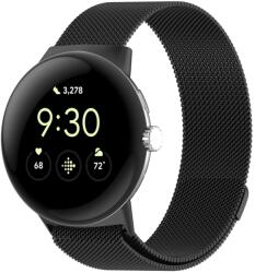 MILANESE Fémszíj Google Pixel-hez Watch3 45mm fekete