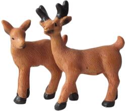  Kerámia barna őzike és szarvas pár - kosarbolt