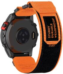STURDY Nylon szíj Garmin Fenix 8 51mm narancshoz