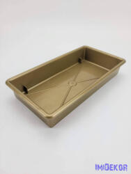  Tégla műanyag tál 1/1 tűzőhabos 23x11cm - Arany