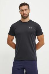 Under Armour futós póló Launch fekete, sima, 1382582 - fekete M