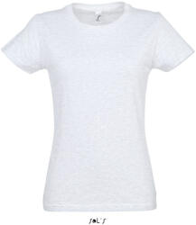 SOL'S Női IMPERIAL környakú rövid ujjú póló, SOL'S SO11502, Ash-2XL (so11502as-2xl)