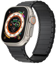 gigapack Pótszíj (egyedi méret, kicsi, szilikon, 3D, mágneses) FEKETE Apple Watch Series 10 42mm, Watch Series 5 40mm, Watch Series 4 40mm (GP-163471)